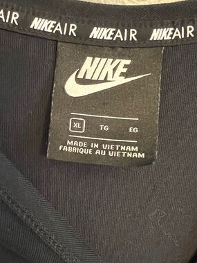 Nike Black Tee with White Swoosh Tag